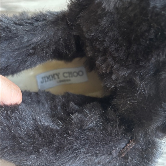 Jimmy Choo Dark Brown Fur-Lined Winter Boots - Picture 15 of 16